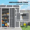 Wetterfester Kunststoff-Gartenschuppen mit Boden, Fenster Produktbild-Vorschau 8