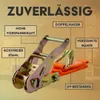 Spanngurte mit Ratsche und Haken 2er Set | 25mm breit | 5m Produktbild-Vorschau 3