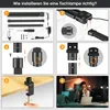 LED Schreibtischlampe,80cm Doppelkopf klemmbar Dimmbar für Produktbild-Vorschau 8