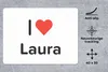 MuchoWow® Mauspad Mousepad Ich liebe - Laura - Mädchen Produktbild-Vorschau 2