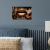 MuchoWow® Poster Gold - Lippen - Kunst - Gold - Luxus - Produktbild-Vorschau 4