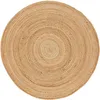 Juteteppich Nele Beige handgewebt aus Jute Ø 60 cm | Produktbild-Vorschau 8