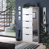 Sklápač topánok Vicco Luca biely 90 x 180.5 cm s 5 Náhľad obrázku produktu 3