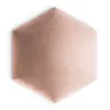 A single hexagonal padded wall panel in a light pink or rose gold color, with a soft, velvety texture. Anteprima dell’immagine prodotto