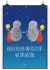 Mr. & Mrs. Panda Bild Sternzeichen Zwilling DIN A3 - Produktbild-Vorschau 1