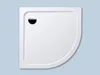 A top-down view of a white shower tray with a drain. Anteprima dell’immagine prodotto