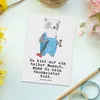 Mr. & Mrs. Panda Postkarte Hausmeister Herz - Weiß - Produktbild-Vorschau 2