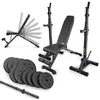 TREX SPORT Hantelbank mit Gewichten Set | Klappbare Produktbild-Vorschau 1