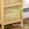 HOMCOM Meuble de rangement en bambou armoire de rangement Voir les images du produit 6
