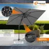 Schneider Ampelschirm VIVASOL 270 x 270 cm anthrazit – Produktbild-Vorschau 2