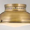 Deckenleuchte, Stahl, Glas, Messing, D 32,3 cm Produktbild-Vorschau 2
