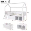 Flieks Lit surélevé d'enfant Lit de maison 90x200cm avec Voir les images du produit 3
