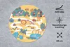 MuchoWow® Mauspad Mousepad Safari - Tiere - Kinder 20x20 cm Produktbild-Vorschau 2