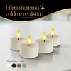 Meisterhome® XXL LED tea lights set di 4 - Candele senza Anteprima dell’immagine prodotto 2