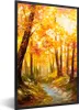 MuchoWow® Gerahmtes Poster Gemälde - Herbst - Wald - Produktbild-Vorschau 1