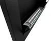 Wandhängender Biokamin mit Glas 90x40x12 cm Schwarz Produktbild-Vorschau 3