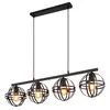 Hängeleuchte, Metall, 4 Flammig, Gitter-Optik, H 120 cm Produktbild-Vorschau 10