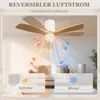 Stropní ventilátor HOMCOM s osvětlením a dálkovým ovládáním Náhled obrázku produktu 7
