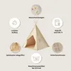 Petite Amélie Tipi Spielzelt H120 cm - Off-White Produktbild-Vorschau 3