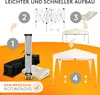 Kronenburg Faltpavillon 2x2m - Wasserfest, UV-Schutz 50+, 0 Produktbild-Vorschau 3