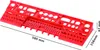 A red tool organizer for screwdrivers and drills, with dimensions indicated. Anteprima dell’immagine prodotto