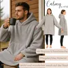 CalmyLIFE Hoodie Decke mit Ärmeln - Plüsch Sherpa Produktbild-Vorschau 3