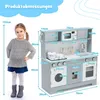COSTWAY detská kuchynka s realistickým svetlom a zvukom, Náhľad obrázku produktu 5