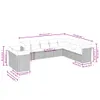 The Living Store 10-tlg. Garten-Sofagarnitur mit Kissen Produktbild-Vorschau 4