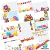 PRICARO Cartes de table "Joyeux ballons", 50 pièces Voir les images du produit 3
