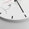 Wanduhr - Rund - Glasuhr - Stück Linear Gesicht - 40x40cm - Produktbild-Vorschau 5