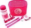 Set cestino bici borraccia e campanello per bambini rosa Anteprima dell’immagine prodotto 4