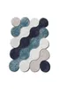 Mijolnir, Circle - Blue, Badematten, Blau, Polyester, 60 x Produktbild-Vorschau 2