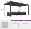 PURPLE LEAF Pergola 3x4,8m Wasserdicht Winterfest, Produktbild-Vorschau 2