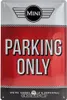 Nekupto Cedule 20x30 Mini Cooper Solo Parcheggio NA22243 Anteprima dell’immagine prodotto 1