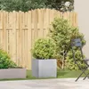 vidaXL Pflanzgefäß 40x40x40 cm Stahl verzinkt Produktbild-Vorschau 3
