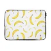 MuchoWow® Laptop Hülle 13 Zoll Bananen - Obst - Weiß Produktbild-Vorschau 1