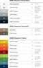 A chart displaying different HEWI Polyamid colors and their corresponding RAL codes. Produktbild-Vorschau