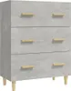 vidaXL Príborník betón sivý 70x34x90 cm odvodený výrobok z Náhľad obrázku produktu 2