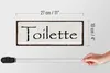 Holzschild Hinweis 27x10cm Toilette Produktbild-Vorschau 6
