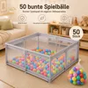 Laufstall Baby mit Matratze, Laufgitter Baby 120x120cm, Produktbild-Vorschau 17