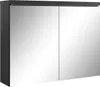 Badplaats Spiegelschrank Paso 80 x 60 cm Schwarz - Produktbild-Vorschau 1