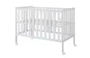 ZEE BAMBI Weiß Beistellbett Baby mit Matratze & Rollen Produktbild-Vorschau 5