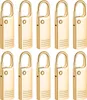 Set di 10 targhette in metallo dorato per tirazip Anteprima dell’immagine prodotto 8