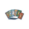 A collection of cards for a card game, fanned out on a white background. Produktbild-Vorschau
