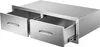 VEVOR 75 x 25 x 50cm Kamintür Doppelschicht Edelstahl BBQ Produktbild-Vorschau 1