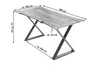 Esstisch Baumkante massiv Akazie natur 280 x 100 X-Gestell Produktbild-Vorschau 2