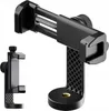 A black smartphone tripod mount is shown against a white background. The mount is designed to hold a smartphone and attach to a tripod. Produktbild-Vorschau