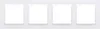 Four white rectangular frames are arranged horizontally on a white background. Náhľad obrázku produktu