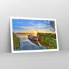 Poster - Poster ohne Rahmen - See Boot Wasser - 91,5x61 cm Produktbild-Vorschau 7