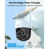 Zewnętrzna bezprzewodowa kamera solarna AOSU 2K z widokiem Podgląd zdjęcia produktu 6